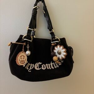 Juicy Couture Black Shoulder Bag y2k